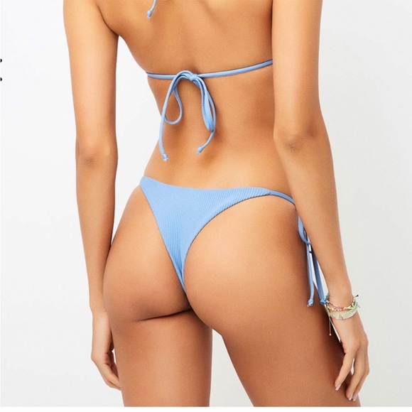 Frankie's Bikinis Other - Frankie’s Bikinis Sky Ribbed Bikini Bottom Sz S